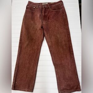 Men's Brown Denim Jeans Pants PJ Mark 34
